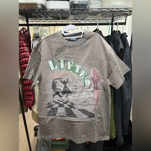 Lifted Anchors “Line Dancing” Graphic Tee Sz Medium - Grey in color